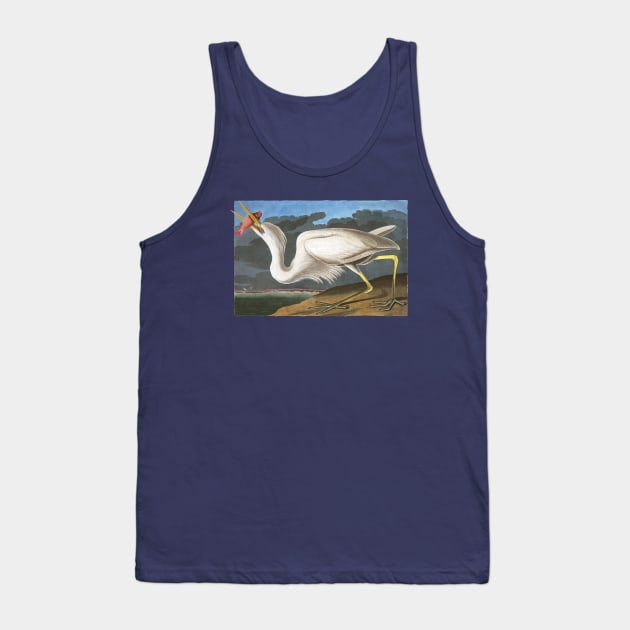 Audubon Great White Heron Tank Top by Dystopianpalace